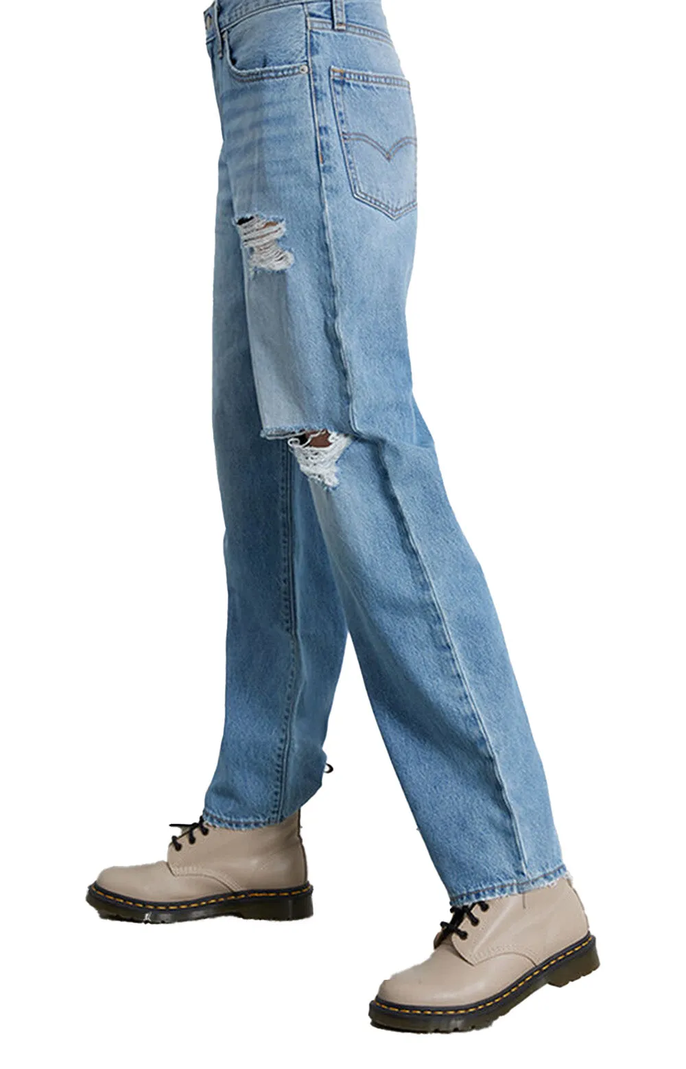 (A3510-0019) '94 Baggy Jeans - Light Indigo Destruct