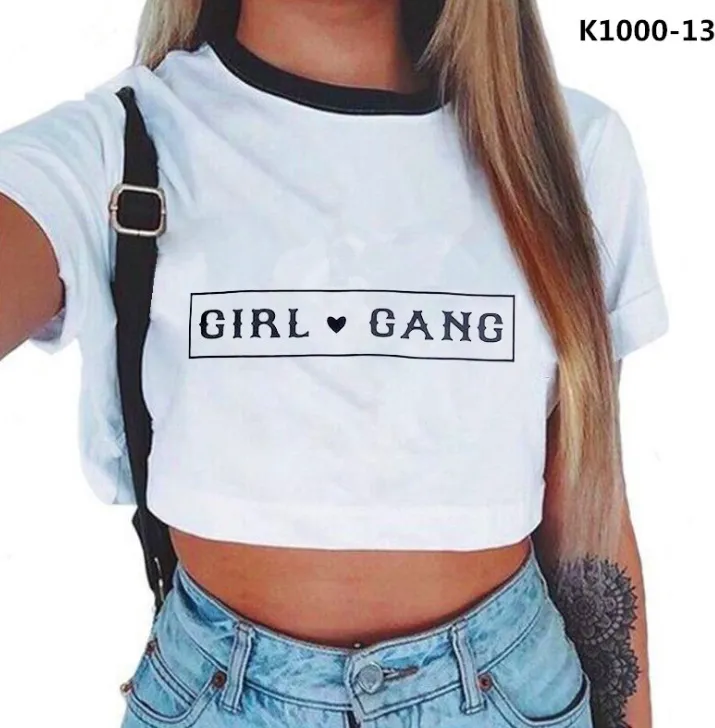 Aesthetic Crop Top Graphic Tees