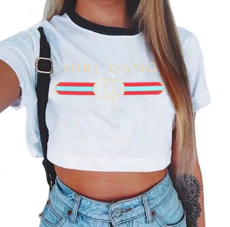 Aesthetic Crop Top Graphic Tees