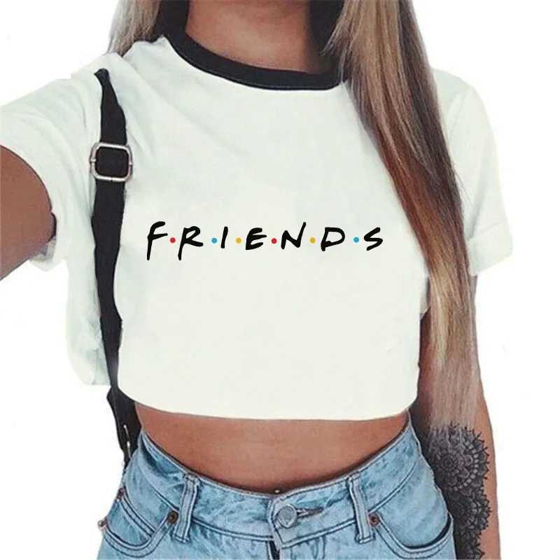 Aesthetic Crop Top Graphic Tees