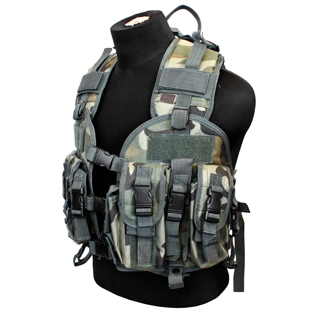 ANM Tactical Load Bearing Vest w/ Removable Hydration Pouch