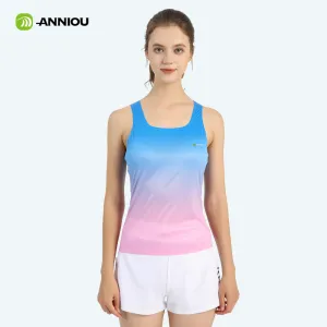 ANNIOU Seamless Marathon Running Quick Drying Vest Yoga Singlet Fitness Anti-bacterial Breathable Sublimation Tank Top Women Men