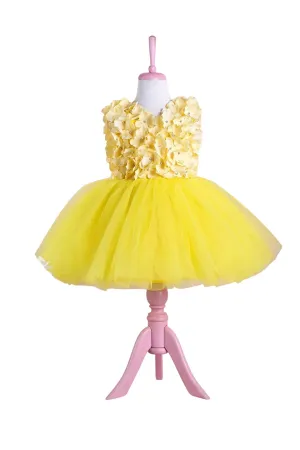 Barbara Yellow Party Dress