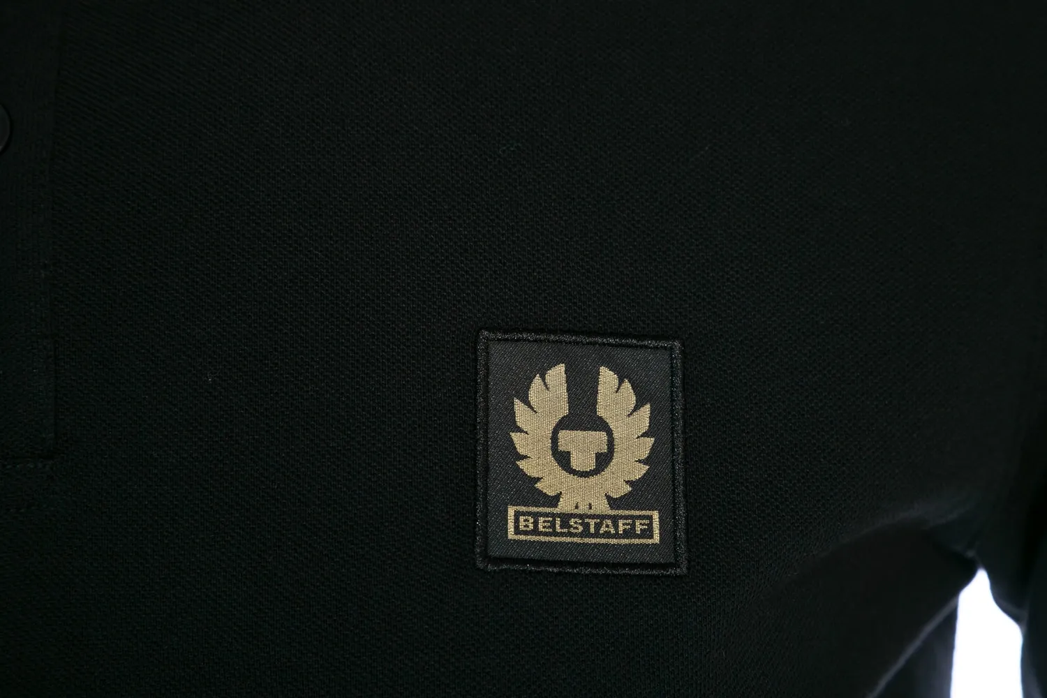 Belstaff Long Sleeve Polo Shirt in Black