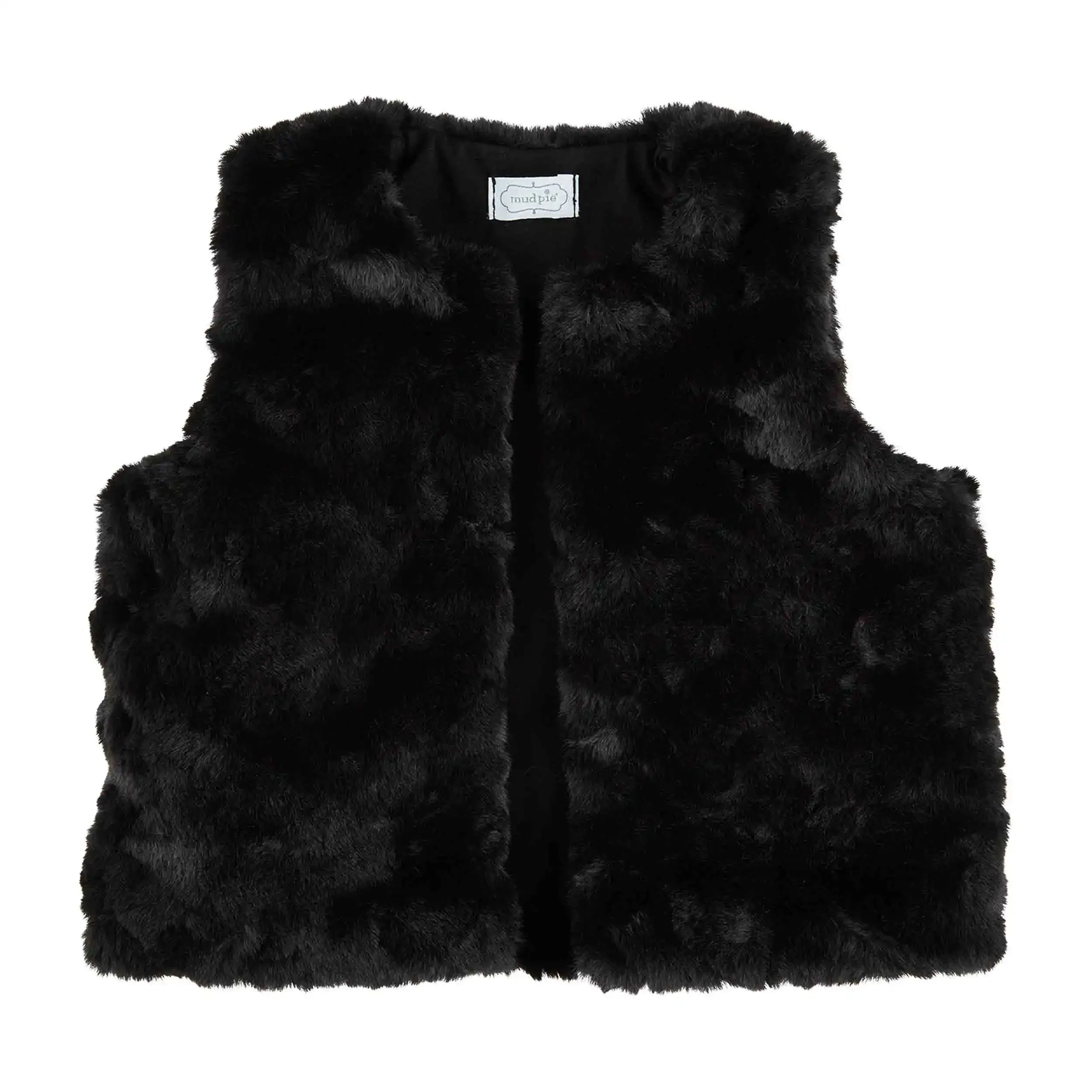 Black Fur Vest