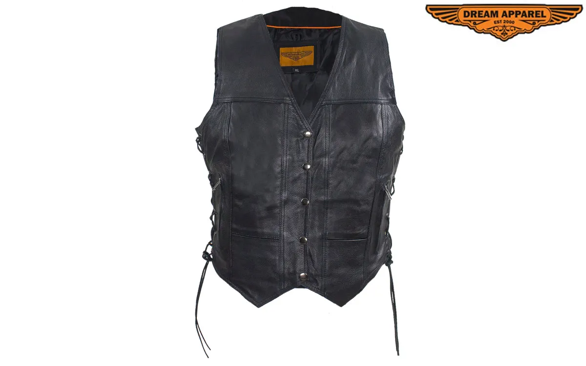 Black Gun Pocket Vest with Pink Butterfly