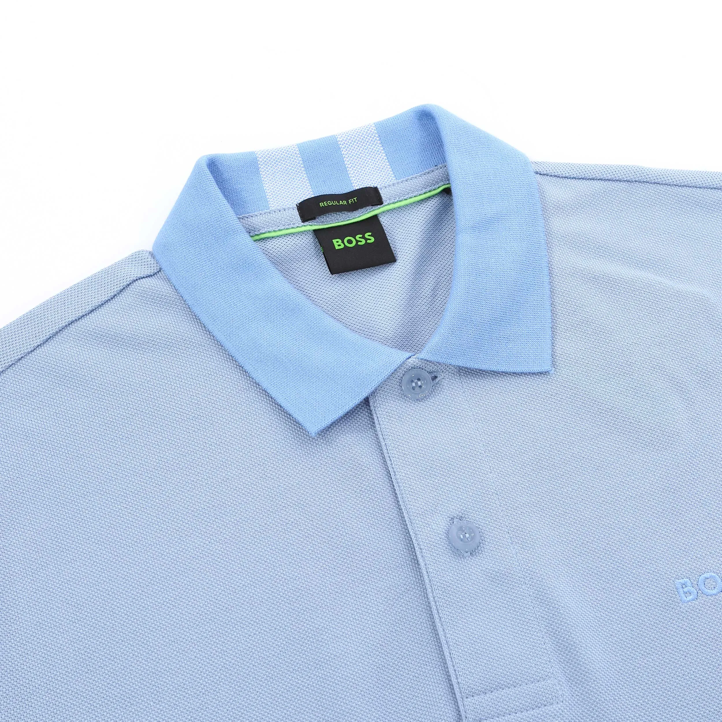 BOSS Paddy 8 Polo Shirt in Sky Blue