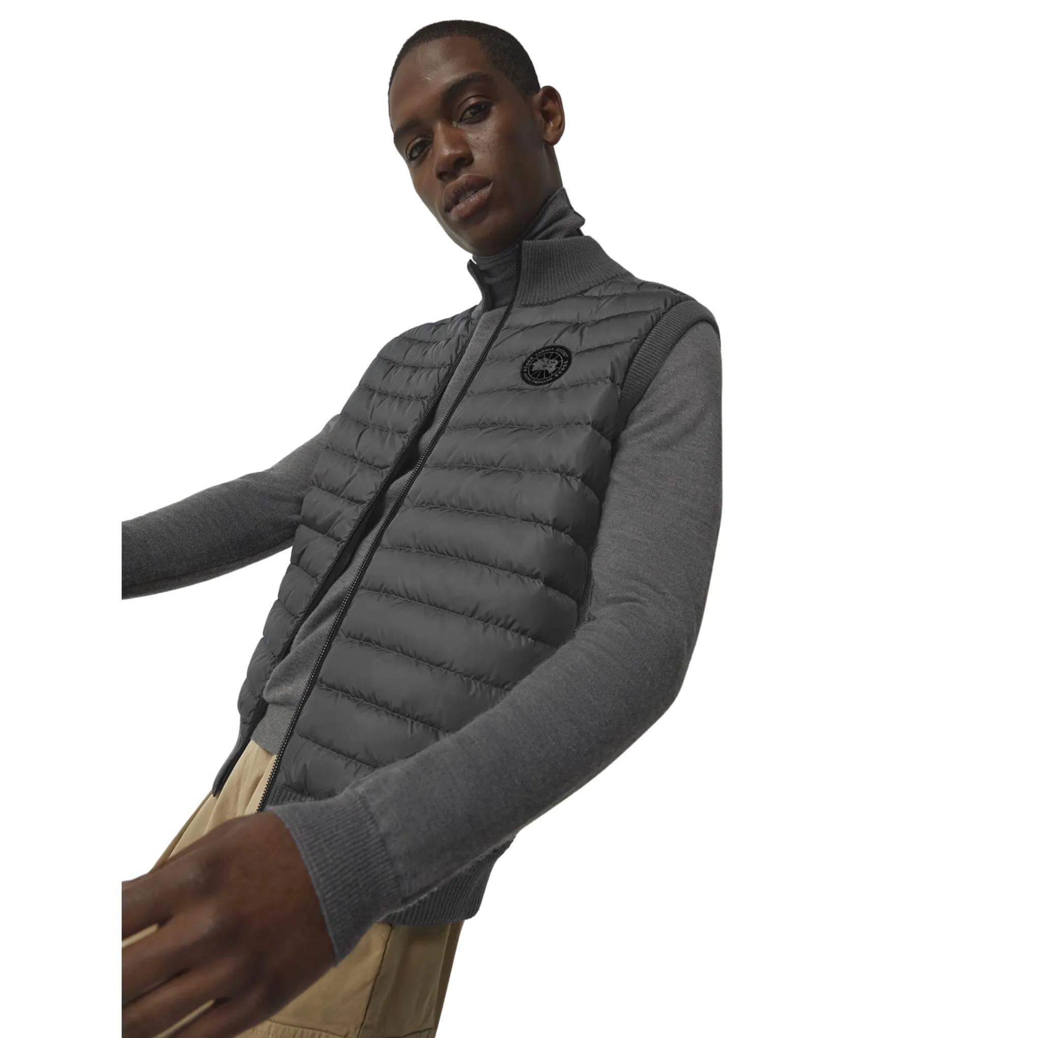 Canada Goose Men's Hybridge Knit Vest - Black Disc