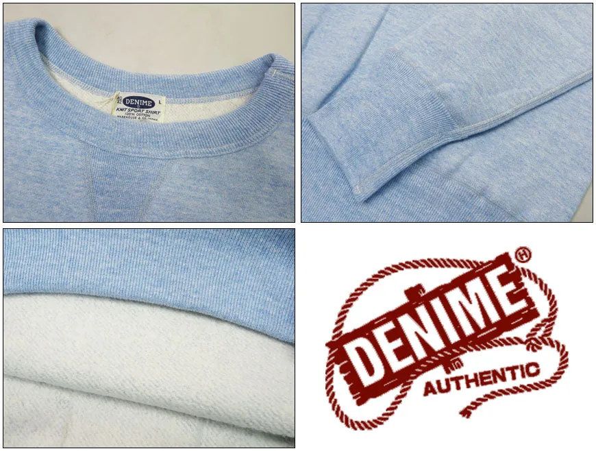 DENIME ドゥニーム WAREHOUSE ウェアハウス 4本針 前V クルーネック スウェット フラットシーマー Lot.268