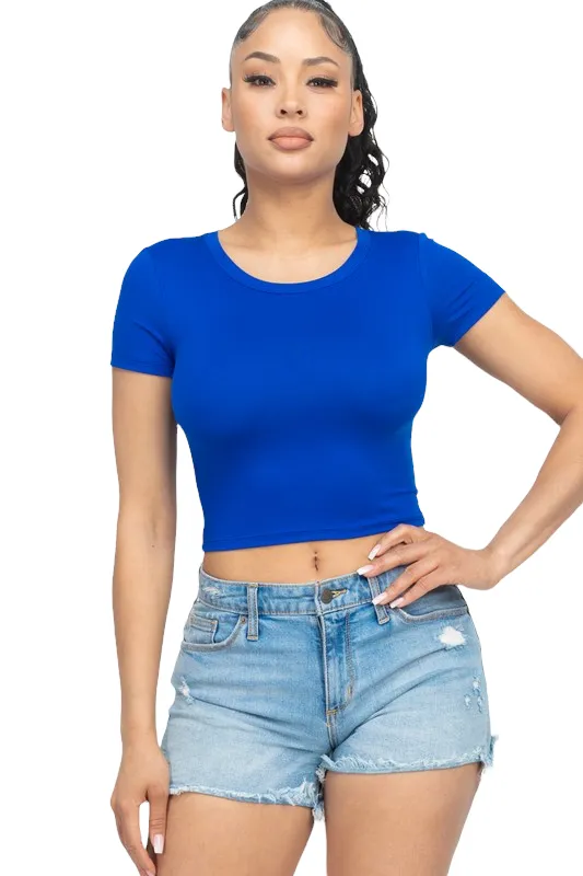 Ether Green Ash Crop Top