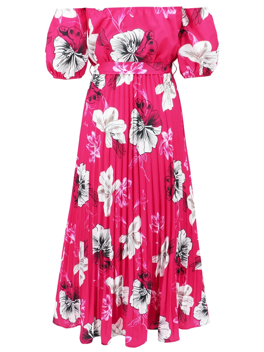 Floral Off Shoulder Resort Maxi Dress