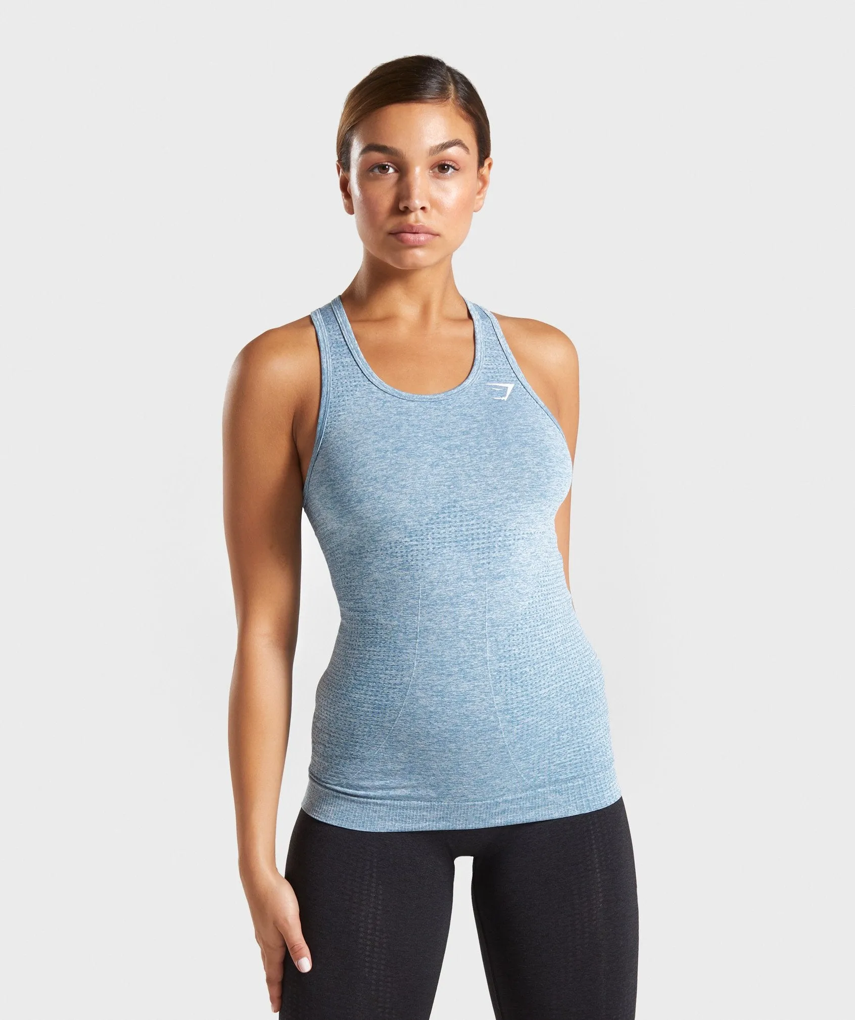 Gymshark Vital Seamless Vest - Teal Marl