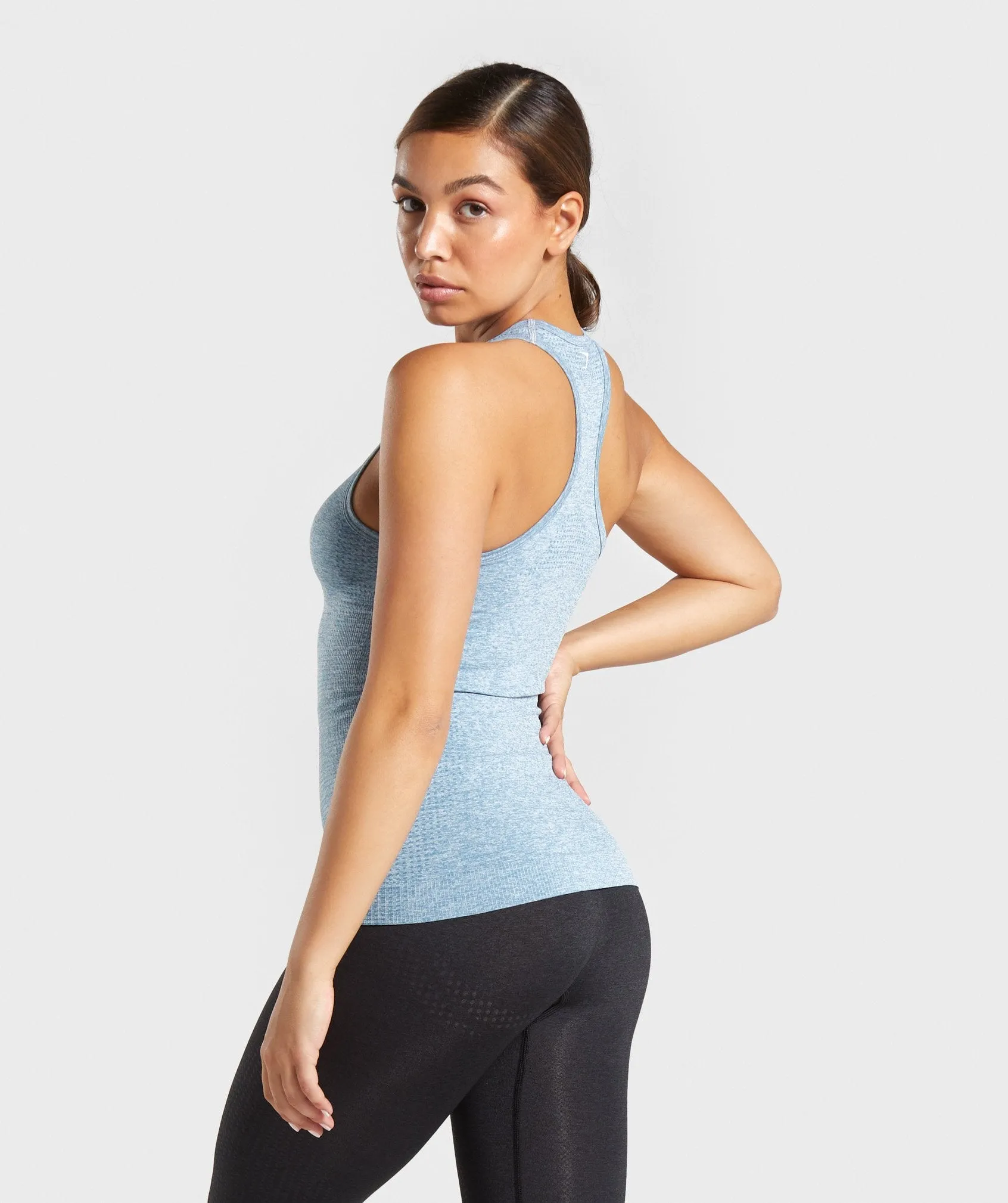 Gymshark Vital Seamless Vest - Teal Marl