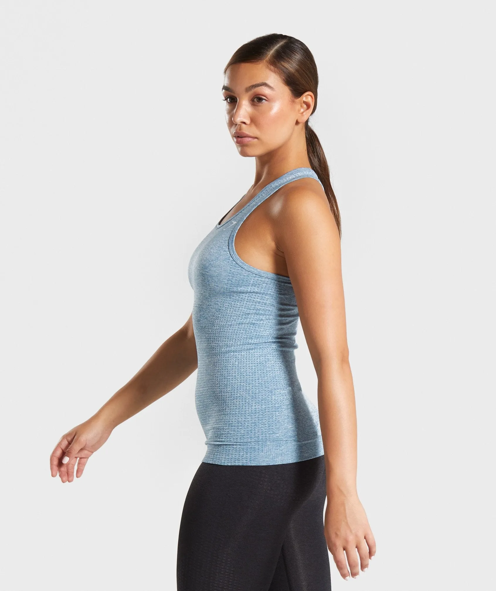 Gymshark Vital Seamless Vest - Teal Marl