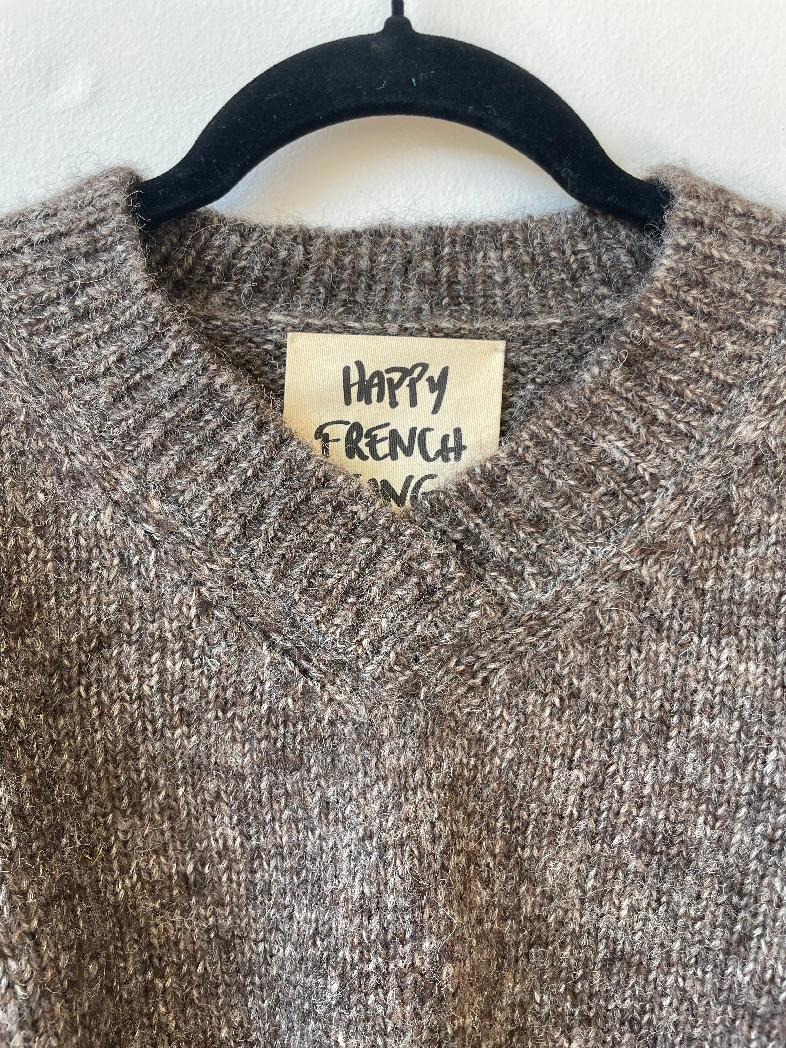 Hand-loomed Iron Félix Sweater, Undyed Alpaca