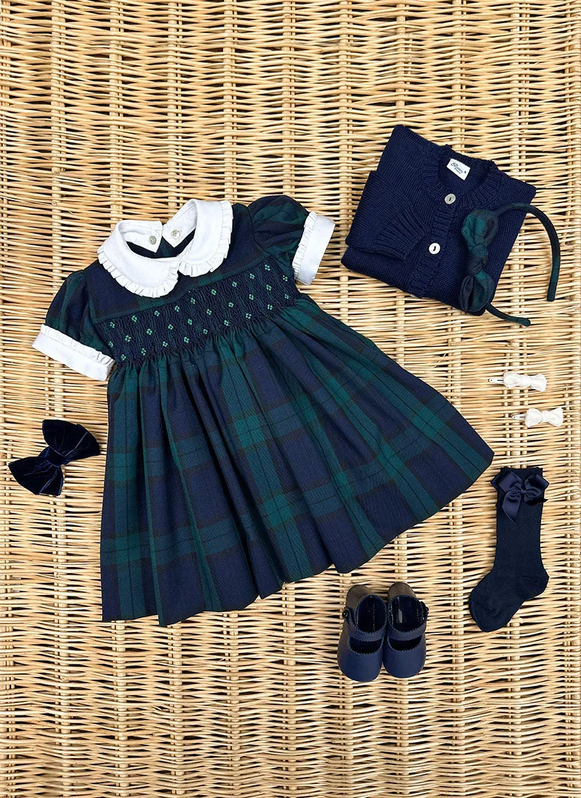 Hand Smock Tartan Dress