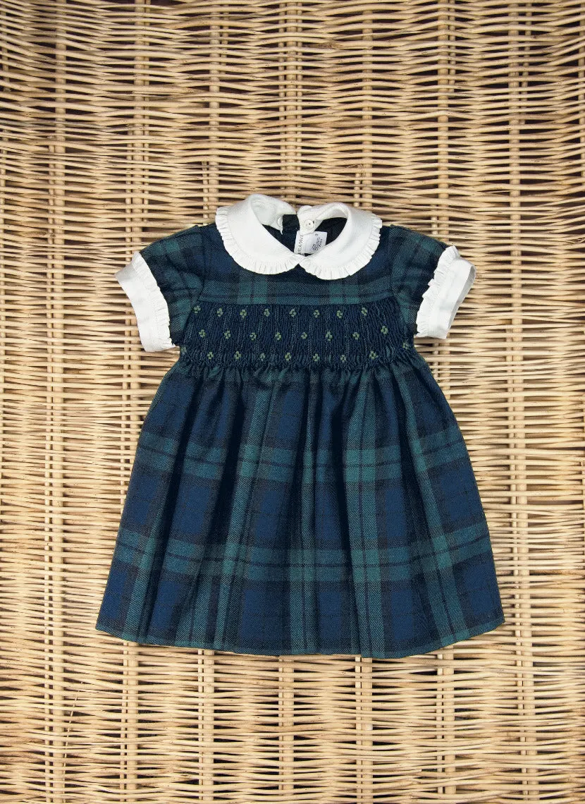 Hand Smock Tartan Dress