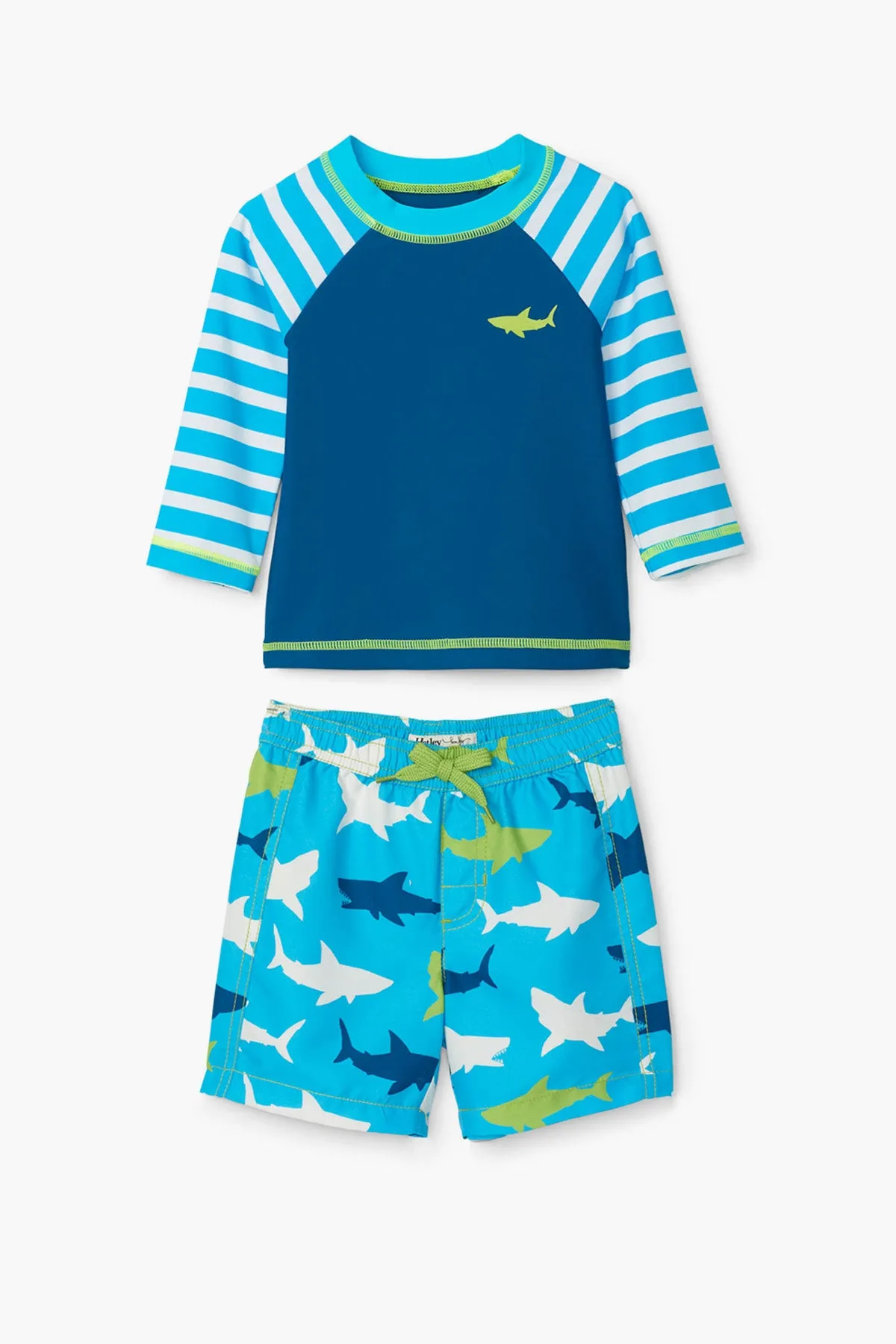 Hatley Great White Sharks Baby Boys Swim Set