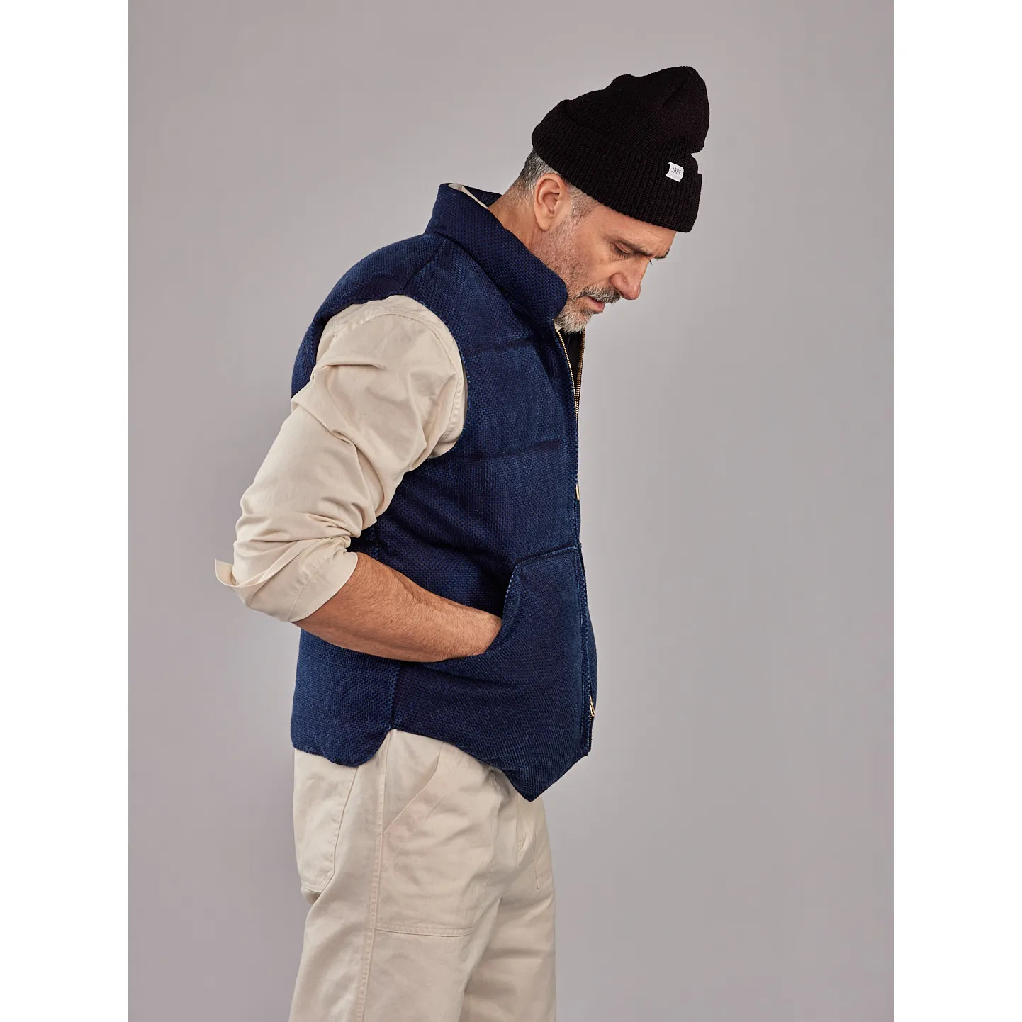 JANE x Crescent Down Works Sashiko Down Vest