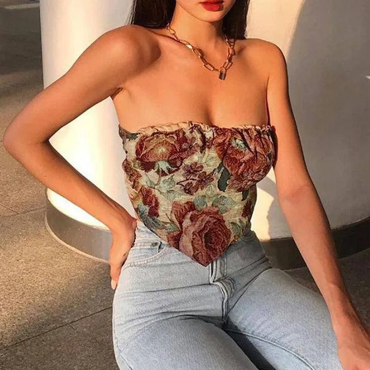 Julia Floral Bandana Top