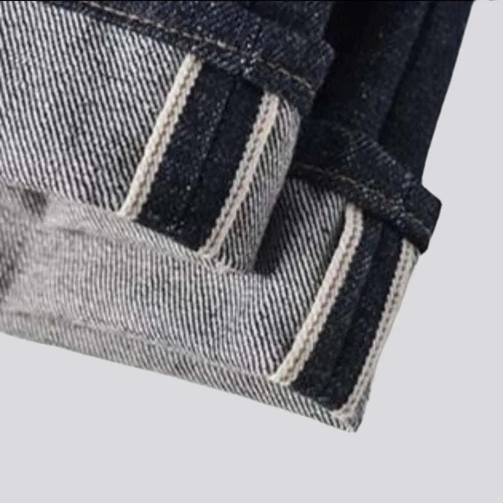 Loose men's selvedge jeans