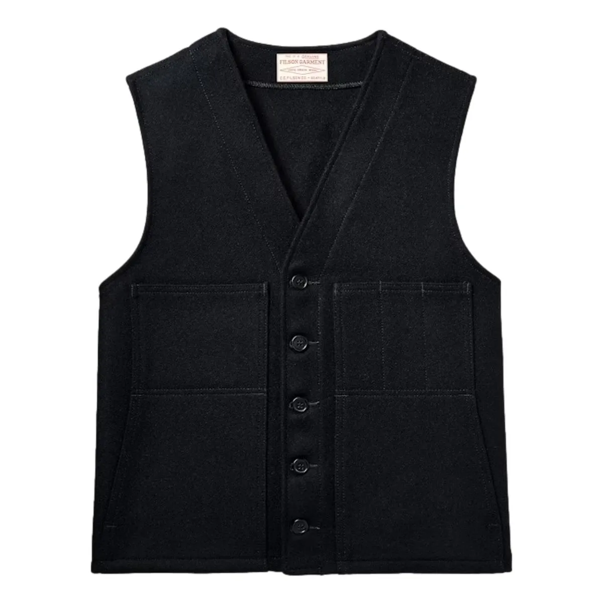 Mackinaw Wool Vest Navy