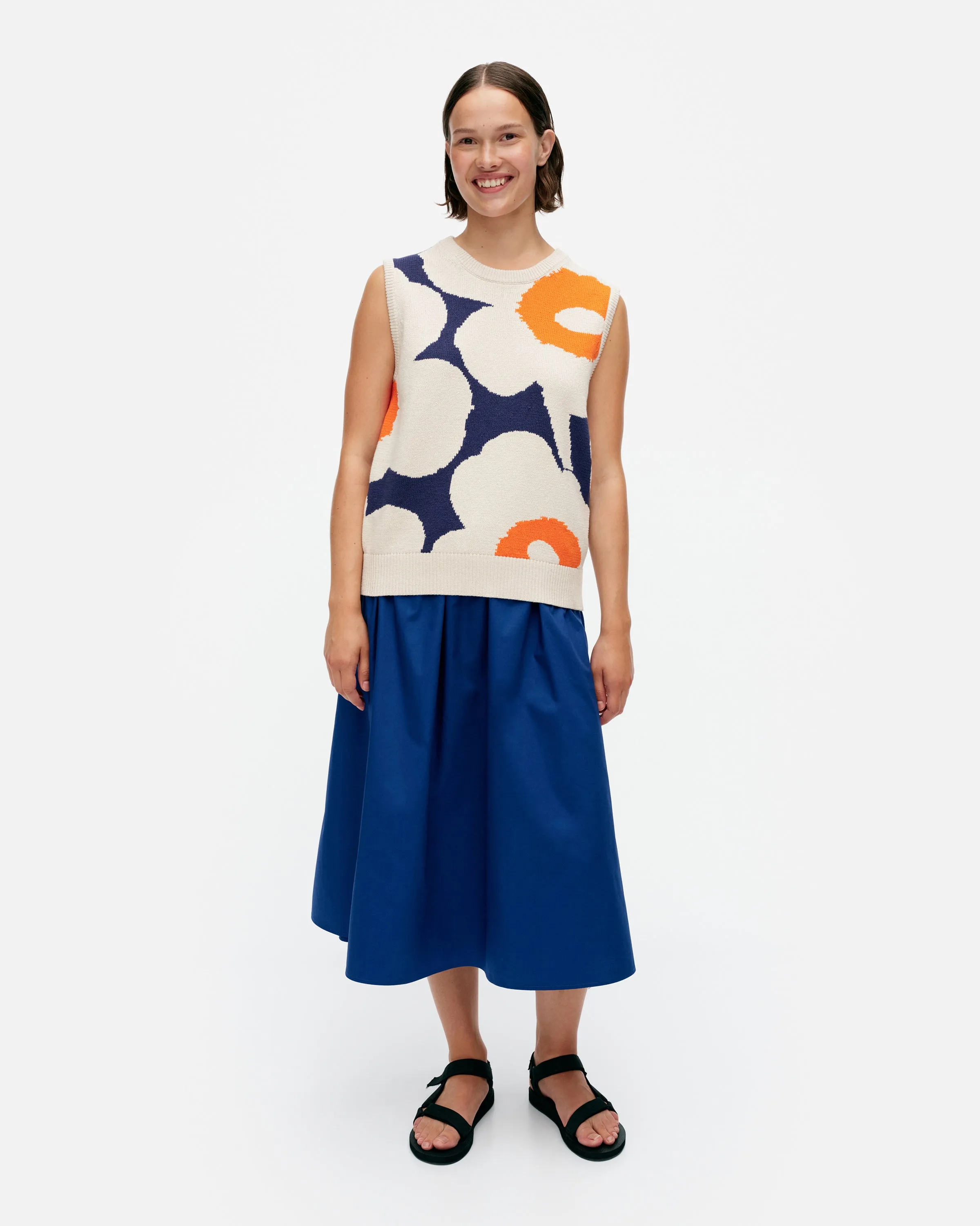 Marimekko Pioneeri Unikko Knitted Cotton Vest