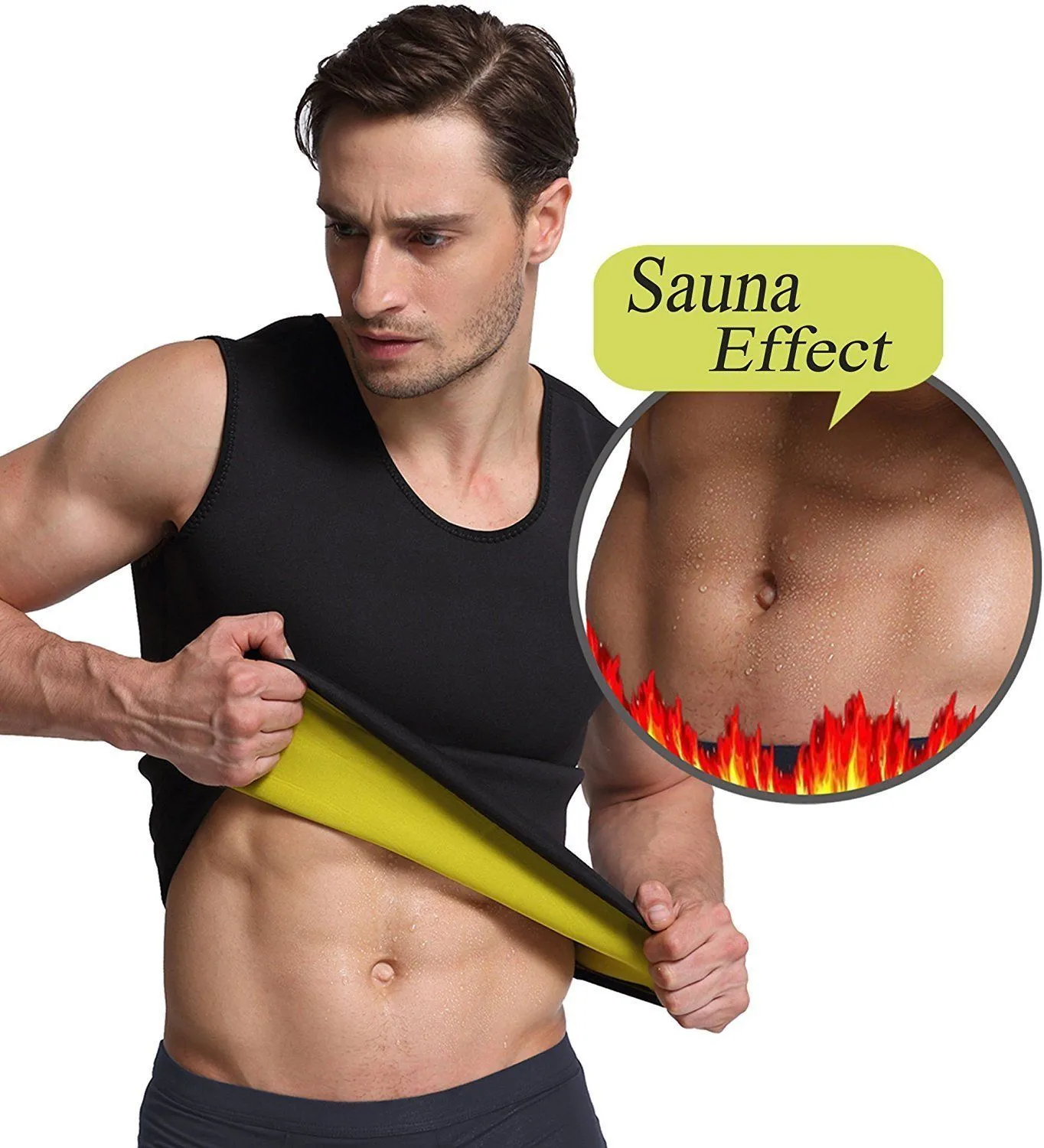 Men's Sauna Vest Body Shaper ~ Burn Stomach Fat!