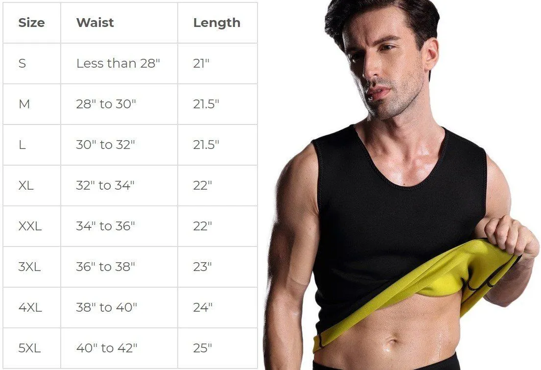 Men's Sauna Vest Body Shaper ~ Burn Stomach Fat!