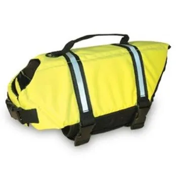 Neon Yellow Dog Life Jacket