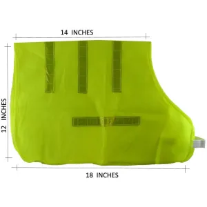 Neon Yellow Medium Pet Vest With Reflective Strips  - PETVEST-01M