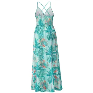 New Bohemian Floral Strap Maxi Dress Plus Size