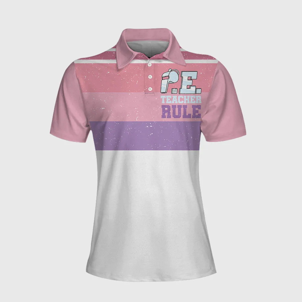 Physical Education Teacher Short Sleeve Women Polo Shirt, Physical Education Teacher Appreciation Gift Coolspod