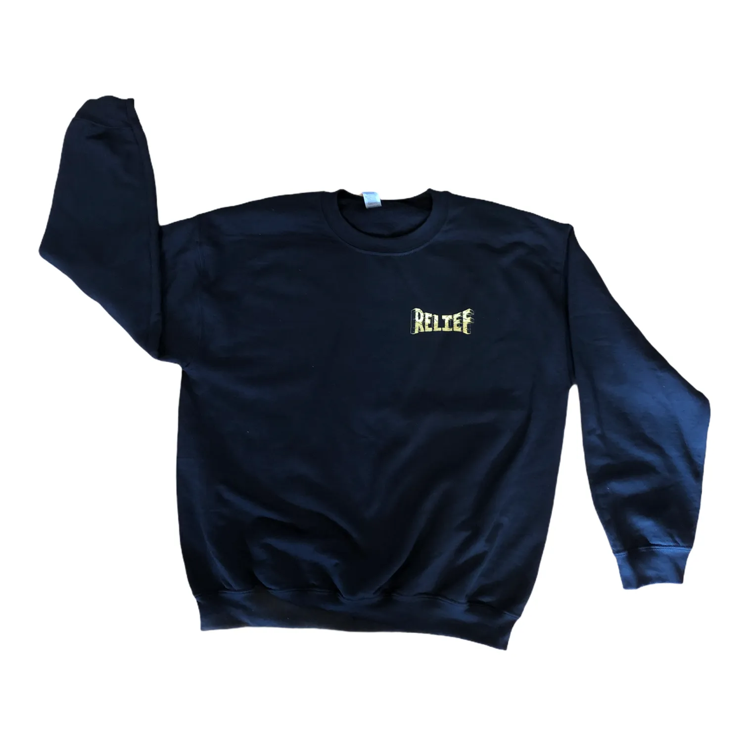 Relief Bat Girl Crew Neck Sweater Black