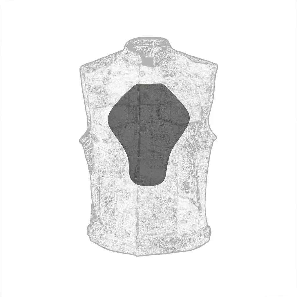 RIDERACT® Fashion Leather Motorcycle Vest SOA Dirt Fuss