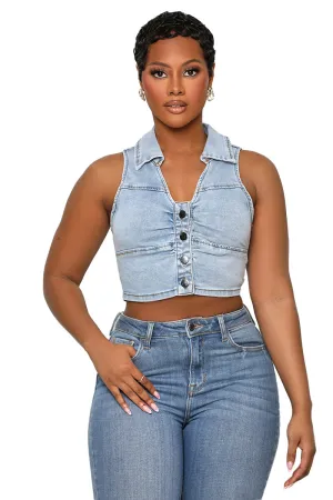 Small Town Girl Denim Vest