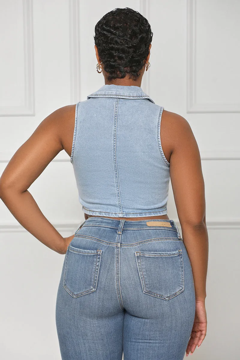 Small Town Girl Denim Vest