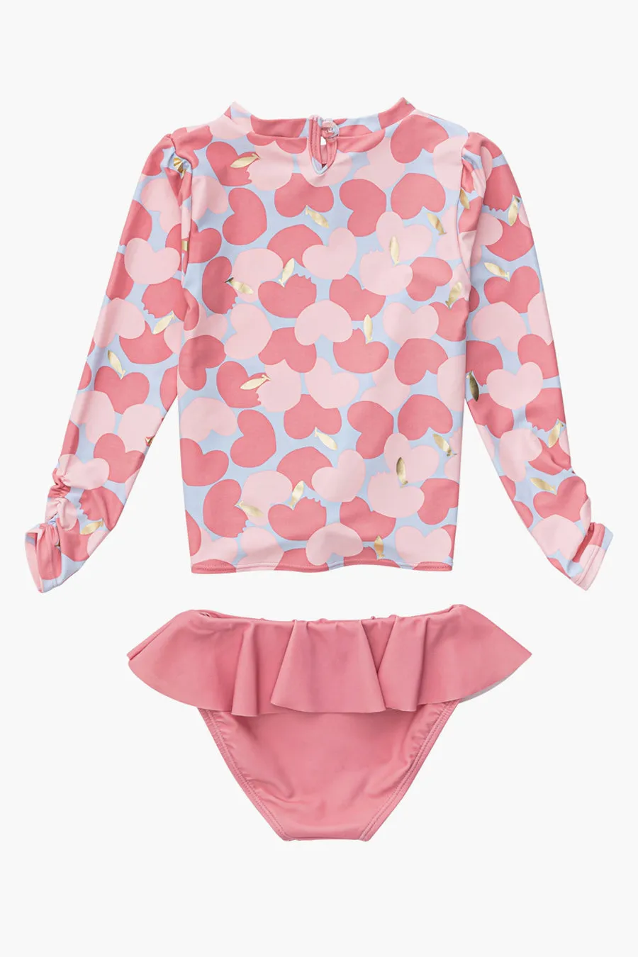 Snapper Rock Apple Love Long Sleeve Ruffle Set