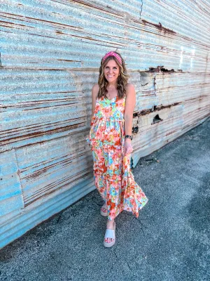 Sunny Skies Floral Long Dress