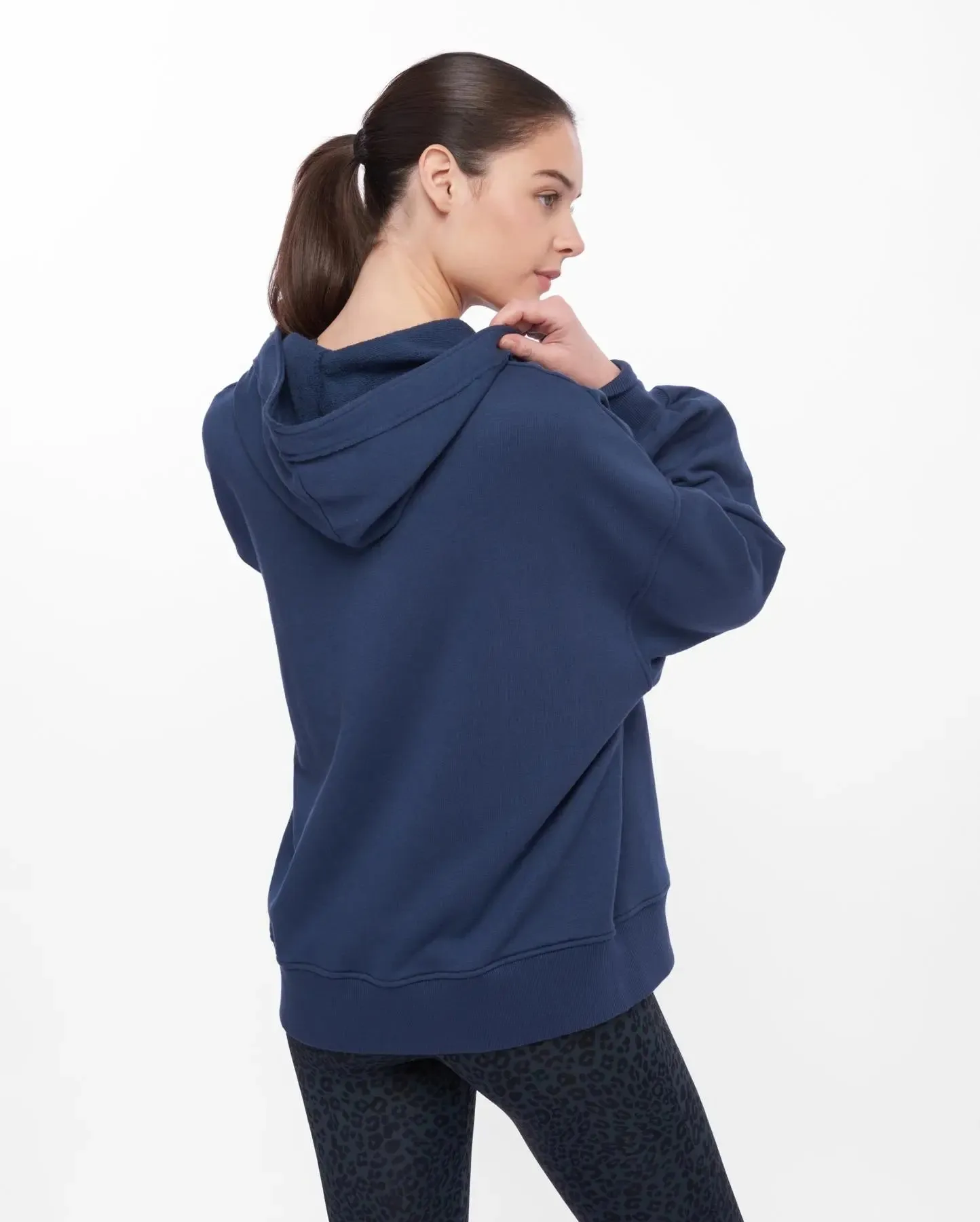 Sweat à capuche navy LUCY