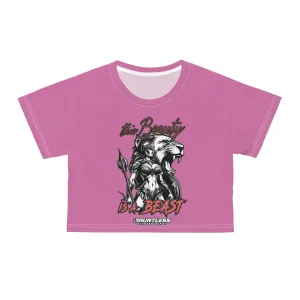 This Beauty is a Beast Women's Graphic Crop Tee