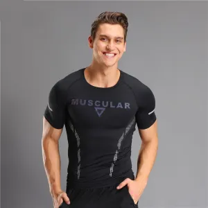 Tight Sports Fitness T-shirt Quick-drying Stretch