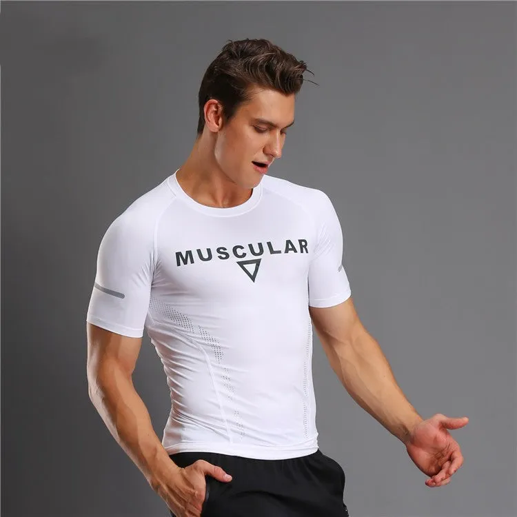 Tight Sports Fitness T-shirt Quick-drying Stretch