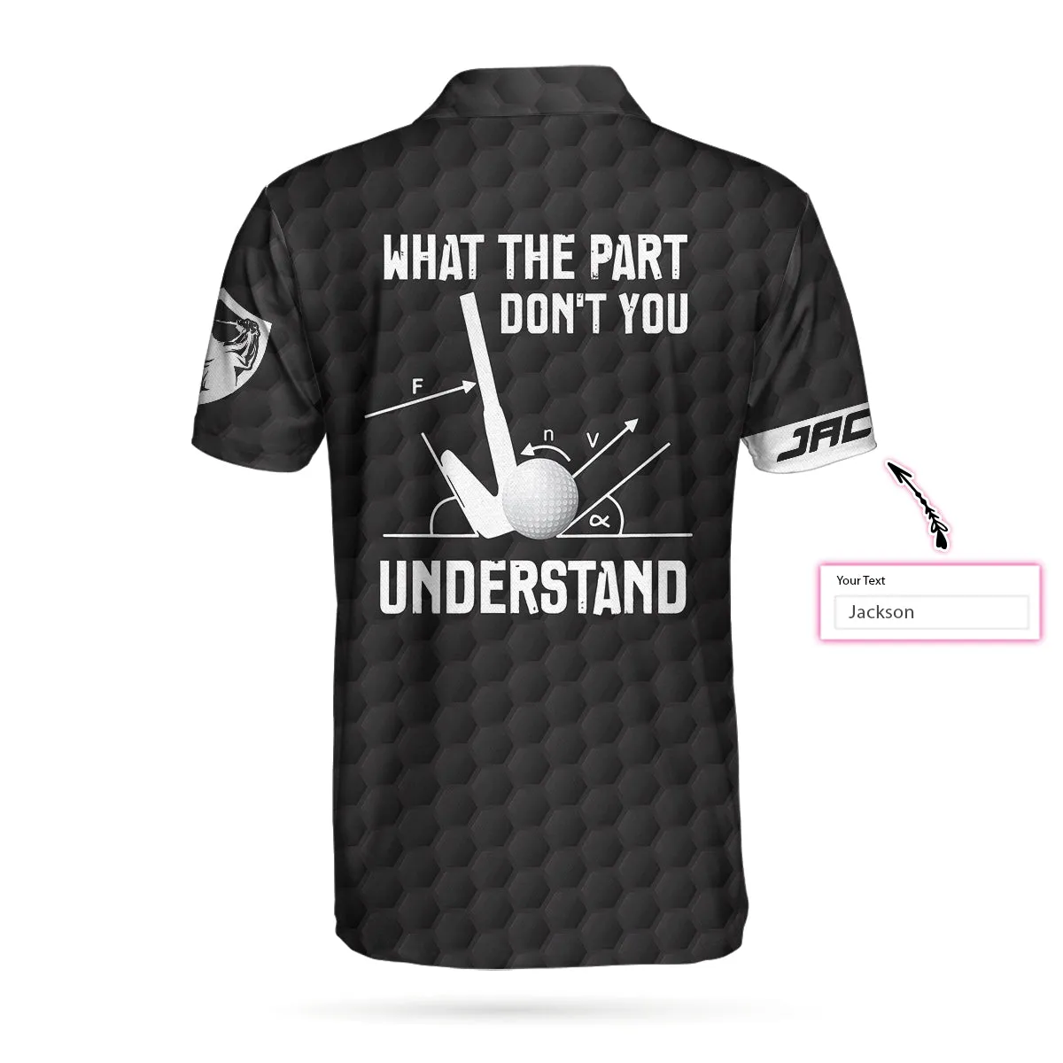 What The Part Don'T You Understand Custom Polo Shirt, Personalized Black American Flag Golf Shirt For Men Coolspod