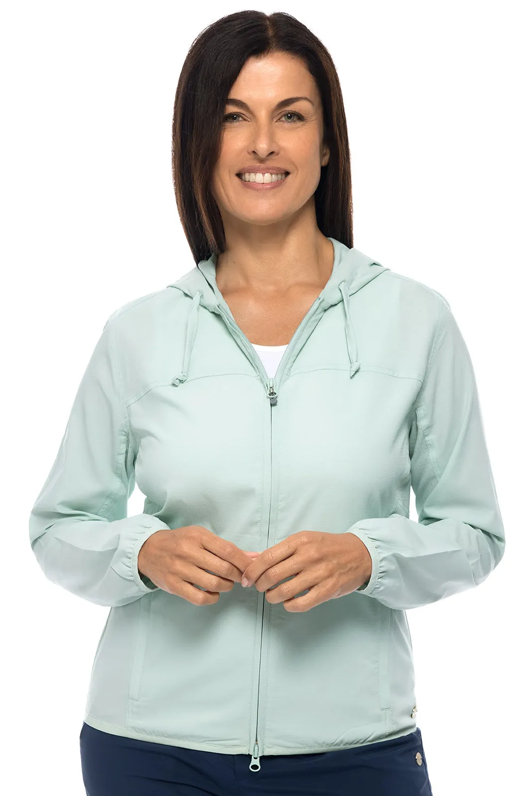 Women's Arcadian Packable Sunblock Jacket  |  Misty Aqua