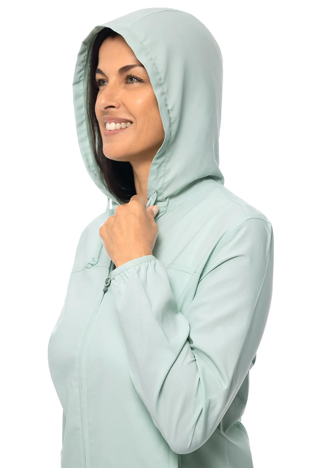 Women's Arcadian Packable Sunblock Jacket  |  Misty Aqua