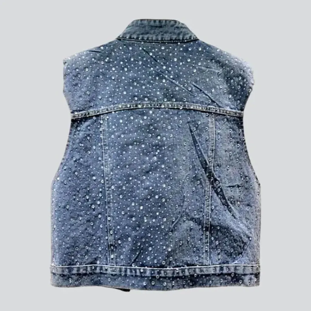 Y2k jean vest
 for women