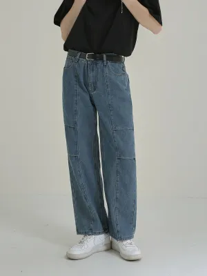 Zhou Straight Loose Washed Jeans