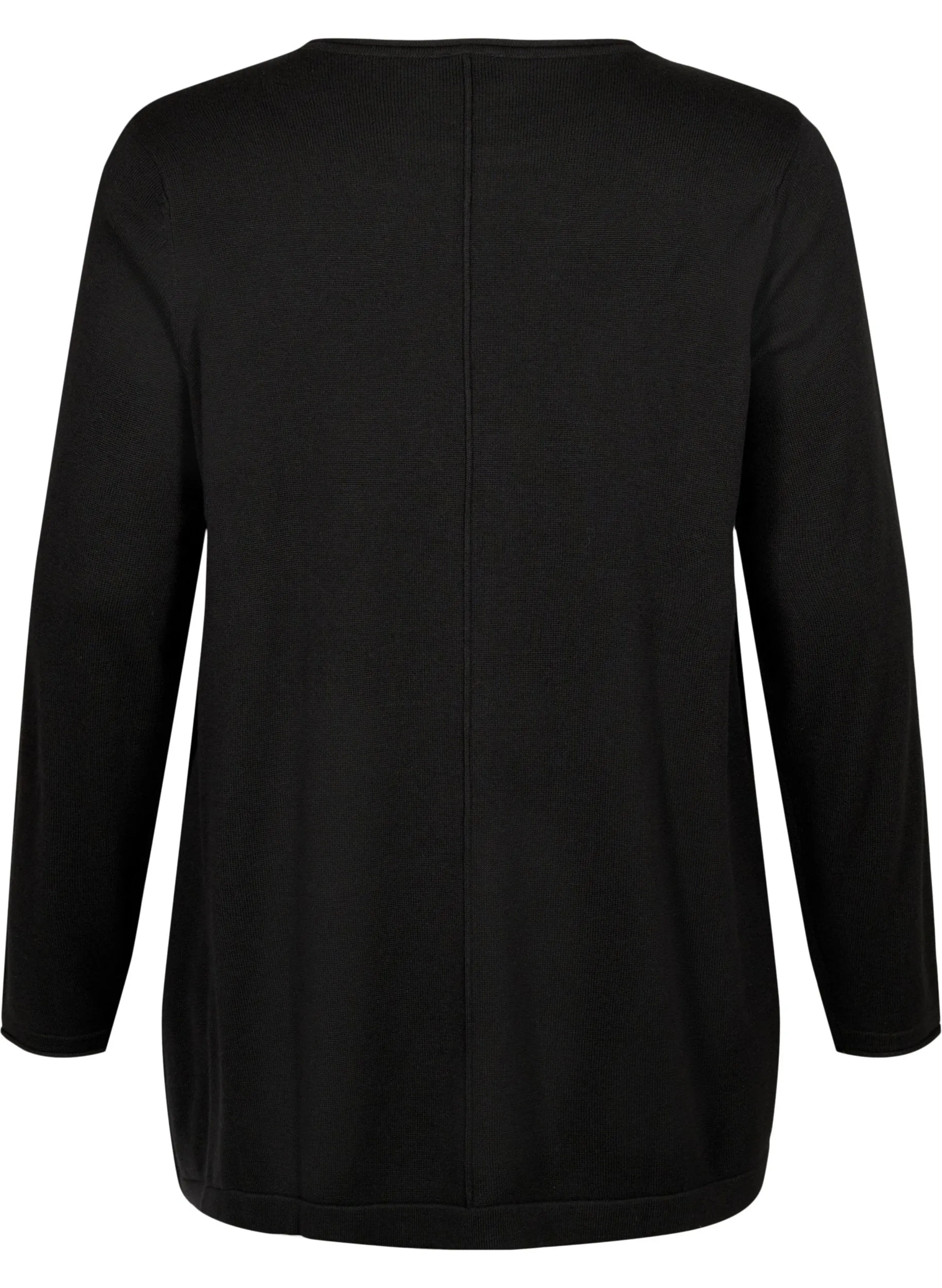 Zizzi Shape Knit Jumper in Black